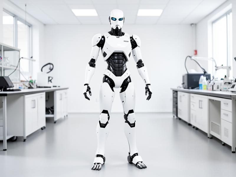 Robot humanoide bípedo de uso general en un laboratorio de investigación